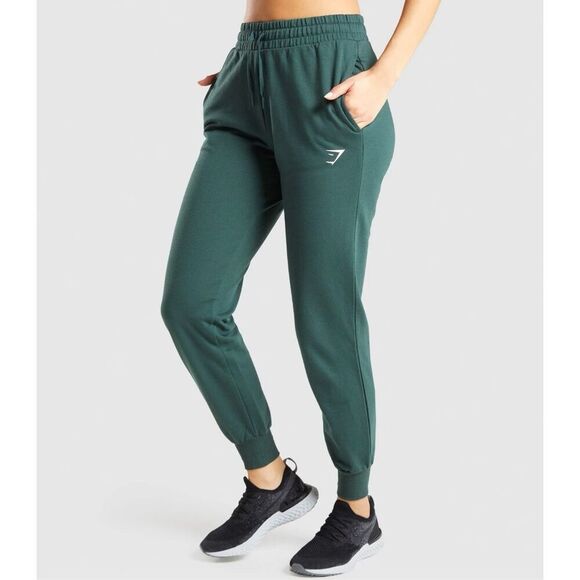 Gymshark Training Joggers - Dark Green Women’s XS Pull on Sweatpants Gym Lifting - Picture 1 of 13